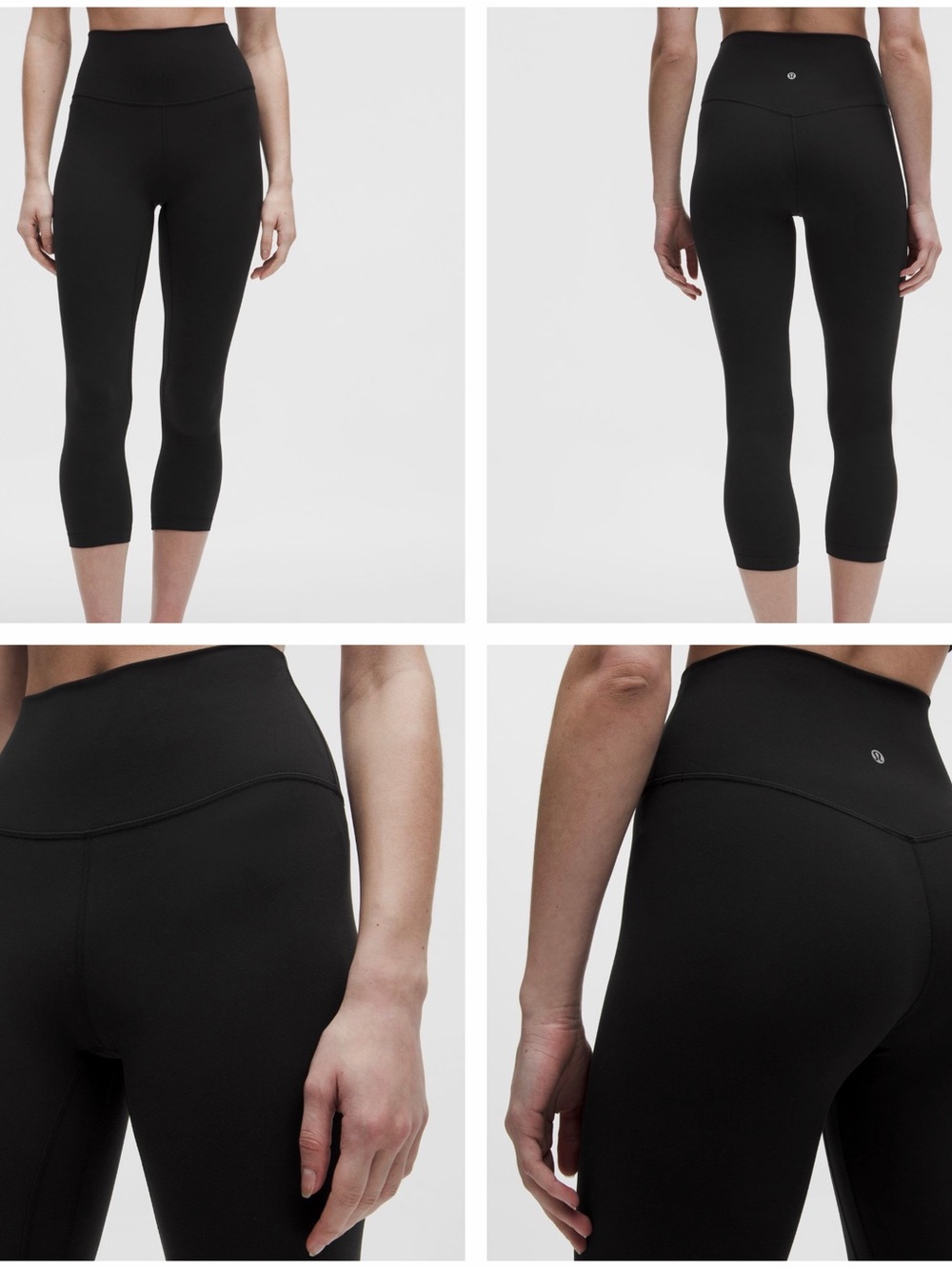 lululemon athletica Black High-Rise Cropped Leggings